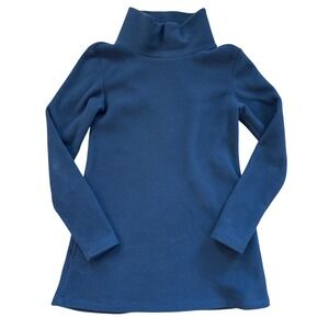 Dudley Stephens Cobble Hill Fleece Tunic Navy Blue Turtleneck XS Womens